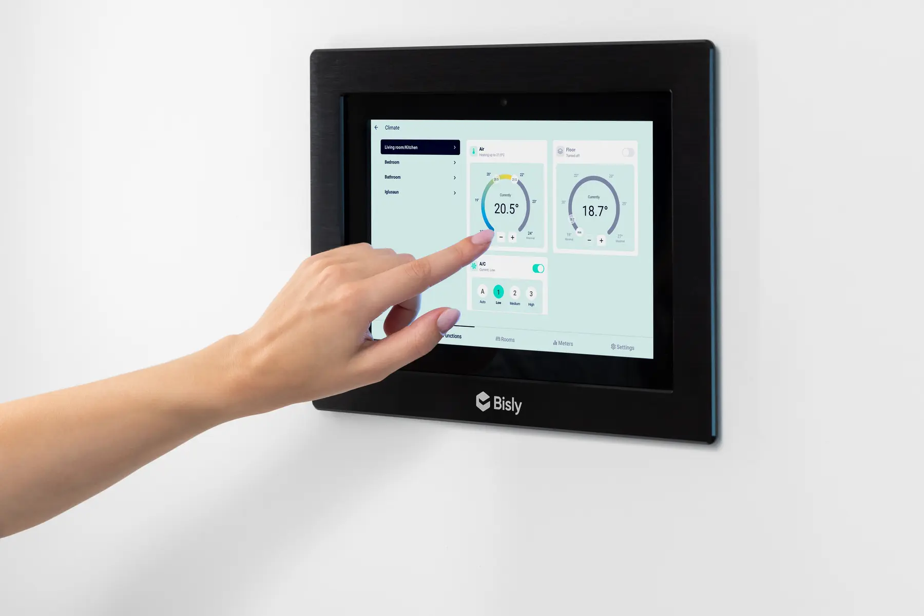 Building automation climate control dashboard